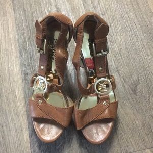 Michael Kors 5 inch heels with side buckle
